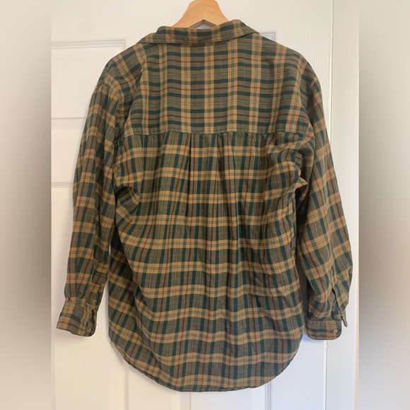 Vintage Eddie Bauer women’s plaid lightweight flannel, medium - Picture 7 of 9